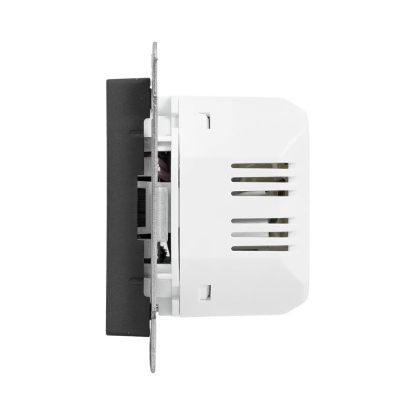 Розетка СП Эпика USB-A+С механизм черн. EKF UP1-SOB-USBA+USBC