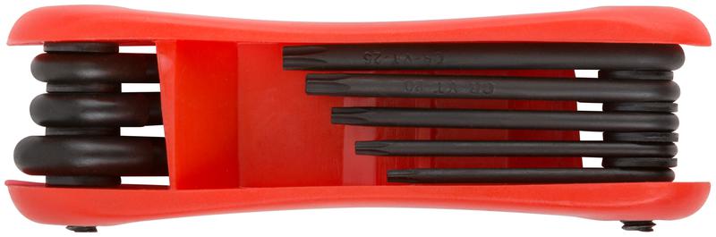 Ключ "звездочки" 8шт CrV Т9-Т40 складные FIT 64015