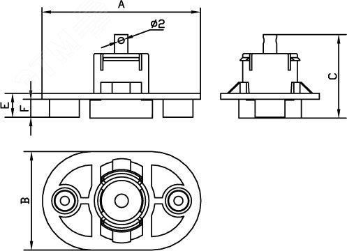 Втулка концевая для заливки в бетон диаметр 20мм и 32мм