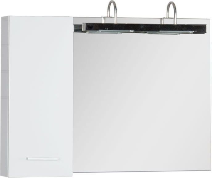 Зеркало-шкаф Aquanet Данте 60 белый (1 навесной шкафчик L)