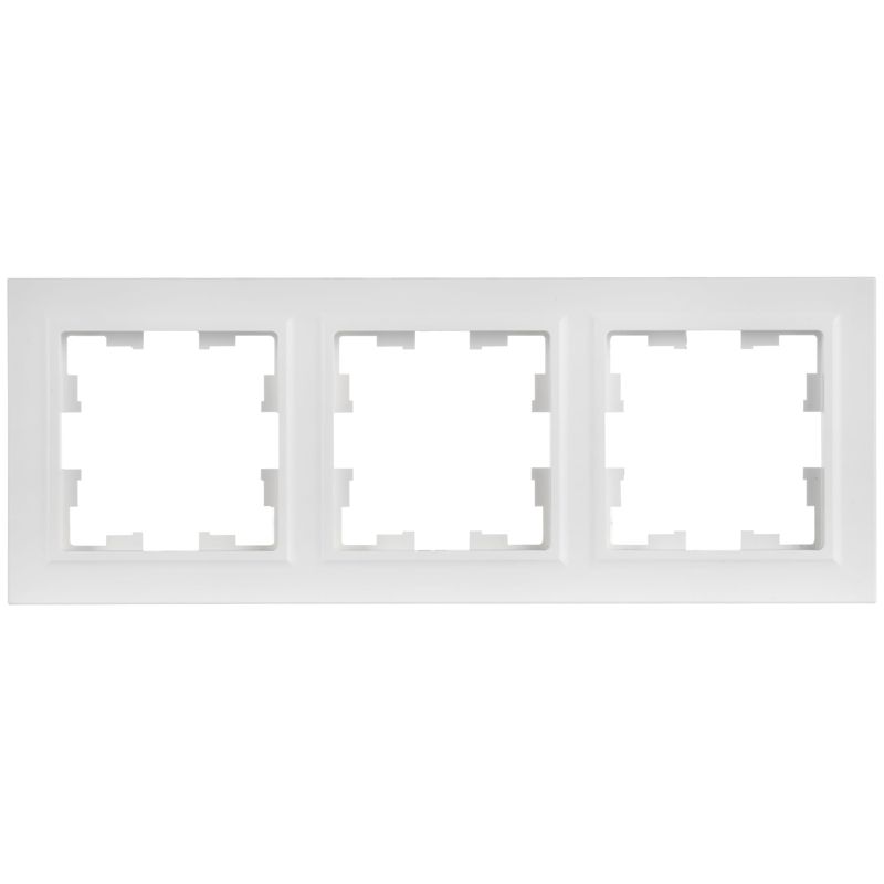 Рамка 3-м BRITE РУ-3-БрАБ арктич. бел. IEK BR-M32-K91