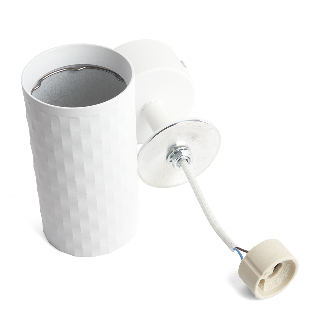 Светильник ДБО GU10 без лампы наклонный белый