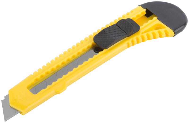 Нож технический пластиковый 18мм MOS 10192М