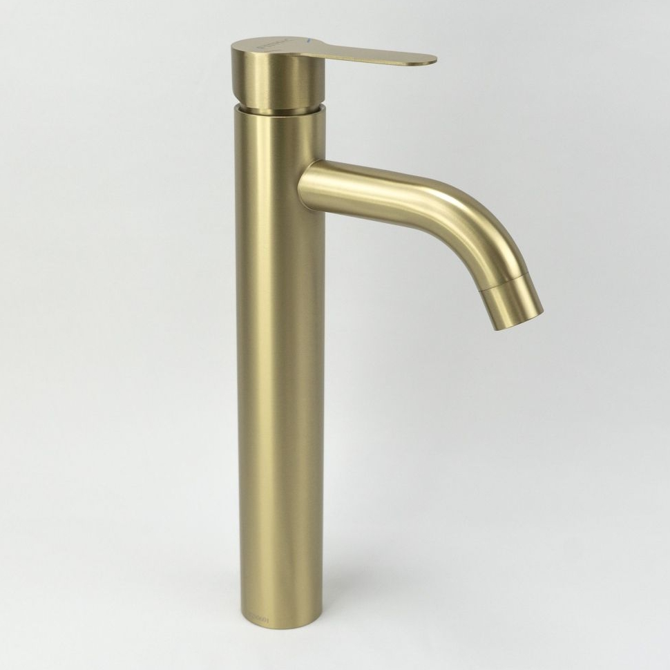 Смеситель для раковины Fmark FS8211C, матовое золото