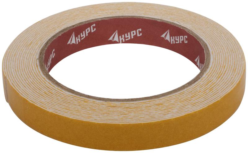 Лента монтажная клейкая на вспененной основе 15ммх5м черн. КУРС 11783