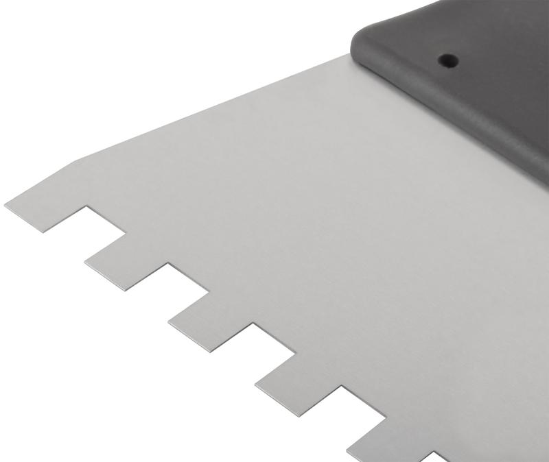 Шпатель фасадный зубчатый 250мм/зуб 8мм нерж. КУРС 06608