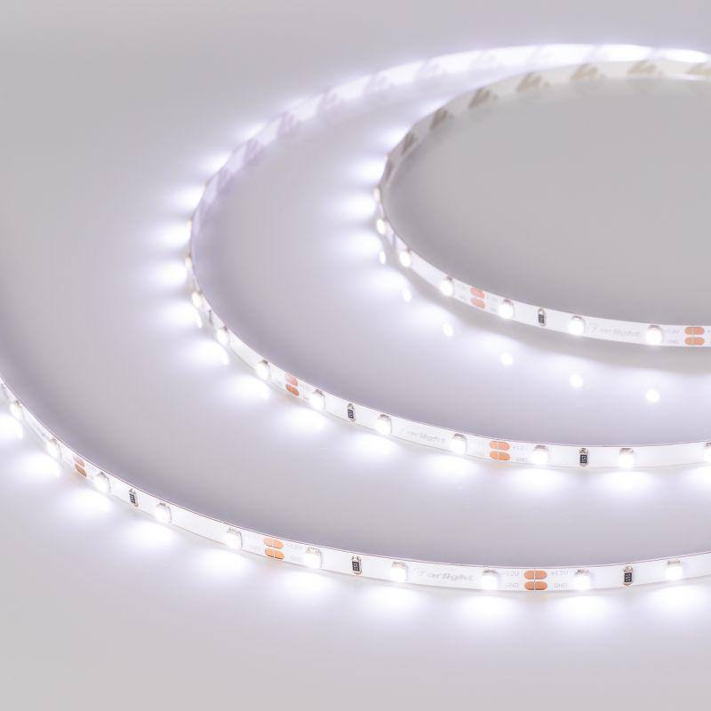 Лента светодиодная RT-A60-5mm 12V Cool 15000К 4.8Вт/м IP20 2835 (уп.5м) Arlight 015215(2)