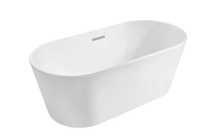 Акриловая ванна ARROW A1702TQU1, 170*80 см, отдельностоящая, со сливом-переливом, белый