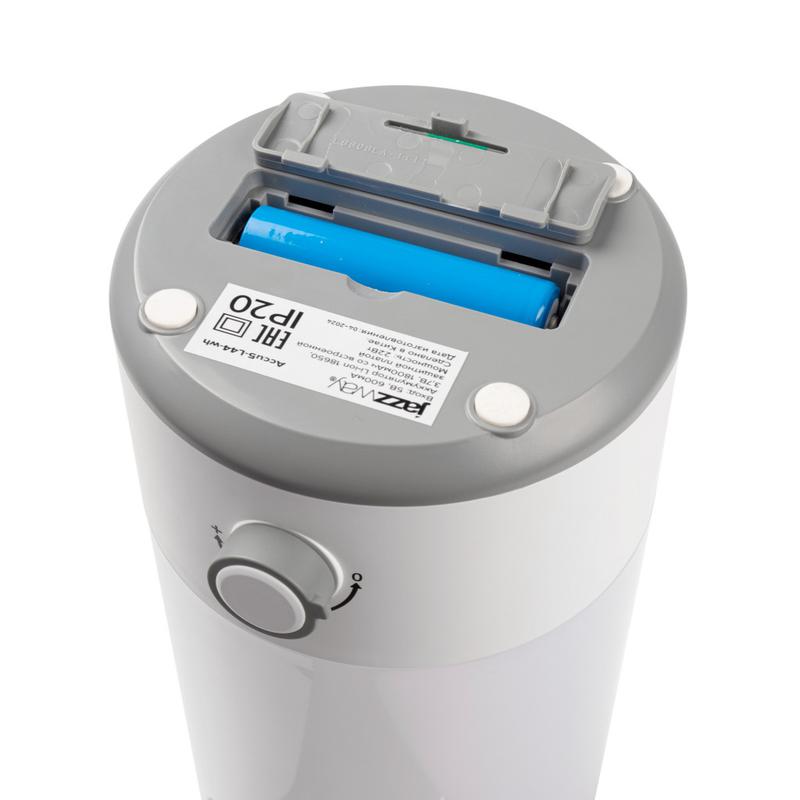 Фонарь Accu5-L44-wh 48SMDх0.5Вт 400лм 9000К-10000К (Li-ion аккумулятор 3.7В 18650 1800мАч со встроенной защитной платой) USB Type-C диммер IP20 бел. JazzWay 5055674