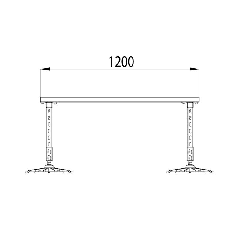 Конструкция опорная для установки оборудования TECHNORAPTOR FOOT 1200х1200 HD КМ TR0216