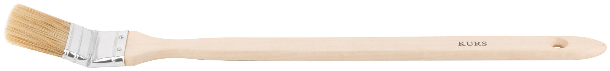 Кисть радиаторная, натур. светлая щетина, деревянная ручка 1,5" (38 мм)