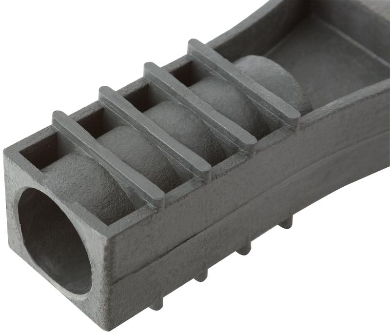 Грабли веерные большие 24 зуба 610х540мм без черенка пластик. 76940