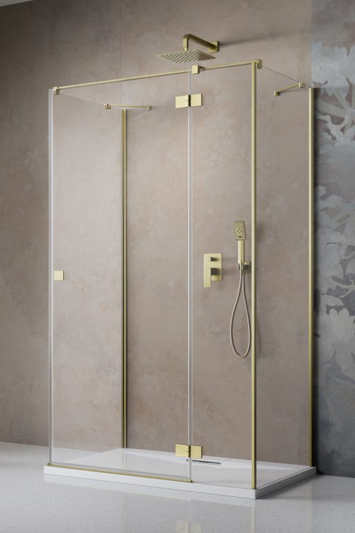 Душевой уголок Essenza Brushed Gold KDJ+S Door 90 Right