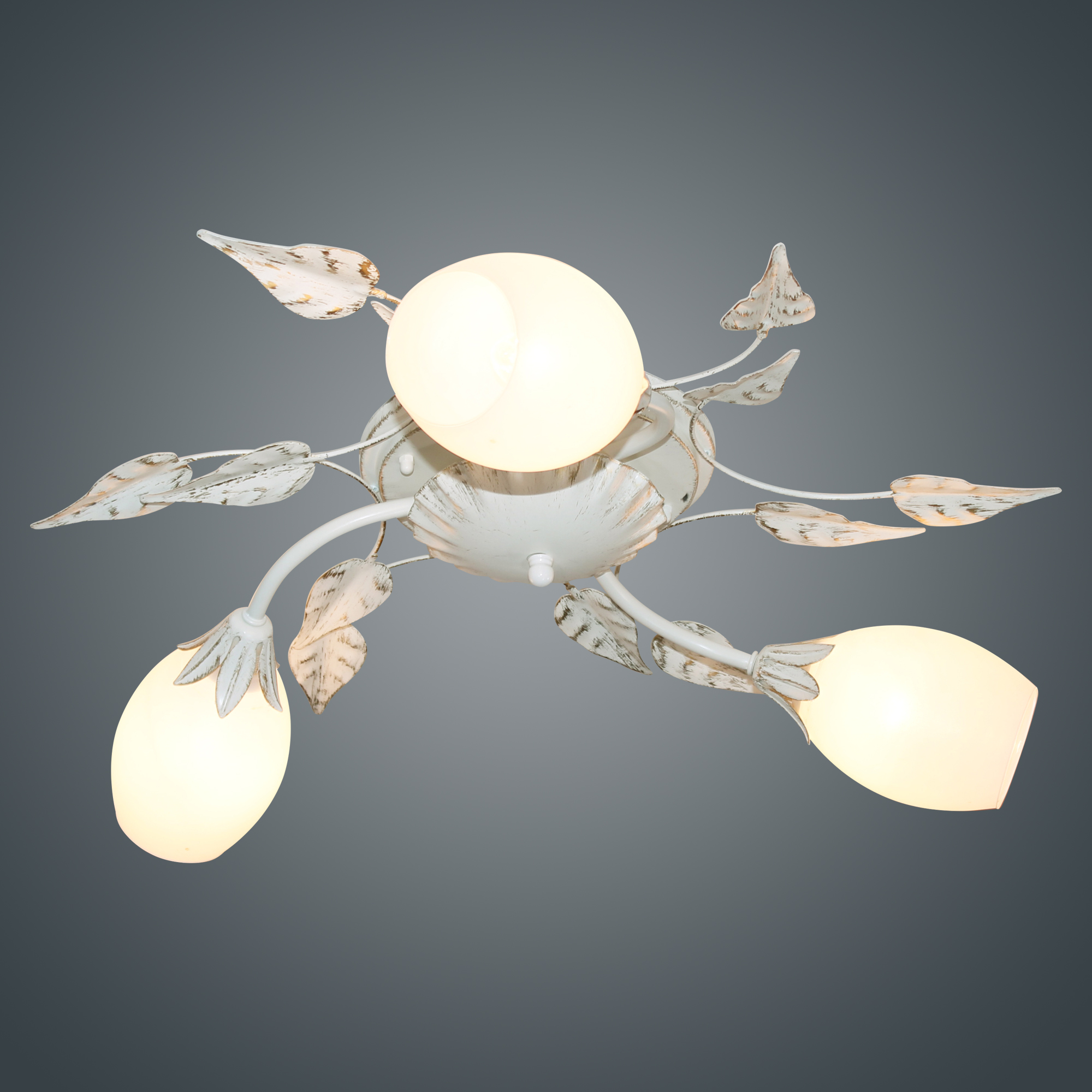 Светильник потолочный Глория 138 бел./зол. НПБ 01-3х60-230 Е14