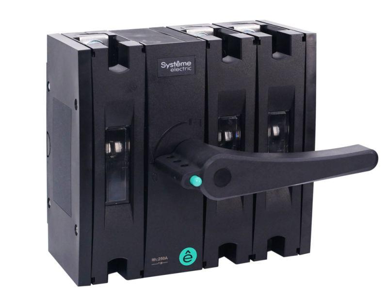 Выключатель-разъединитель SYSTEMEPACT SD250 4п 200А рукоятка фронт. центр (зак. отдельно) SE SSD02504MF0200