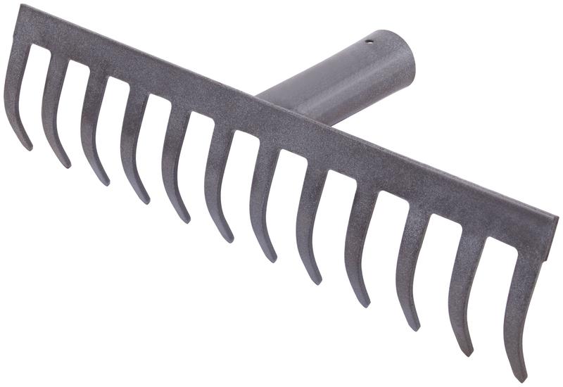 Грабли прямой зуб 12 зубьев без черенка 76953