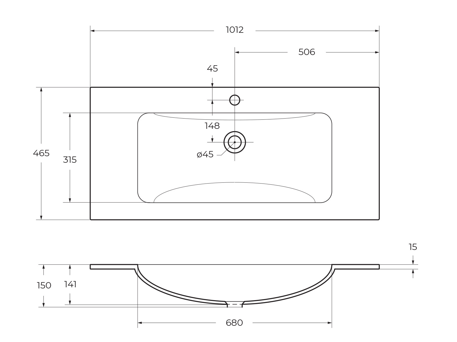 Стеклянная раковина BelBagno BB1010/465-LV-VTR-BL