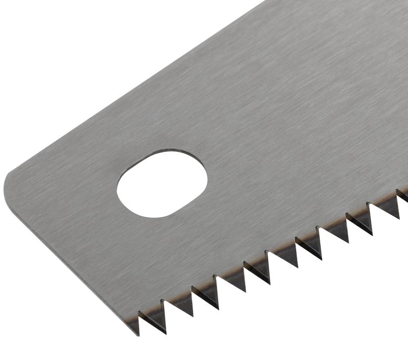 Ножовка по дереву крупный каленый зуб 5 TPI 2D заточка пластиковая прорезиненная ручка 450мм FIT 40422