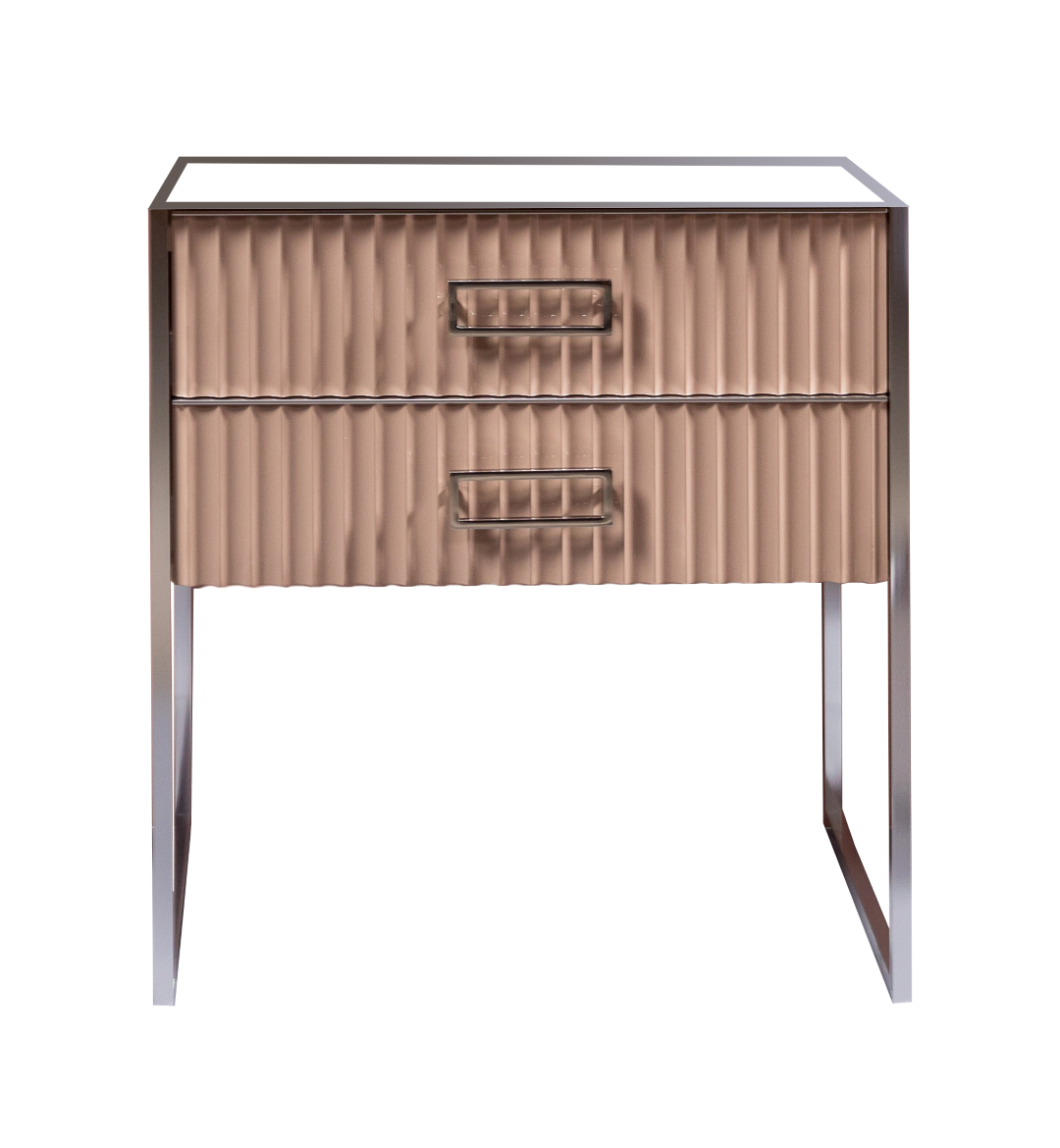 Тумба MONACO 80см h74см капучино глянец + хром под раковину чашу