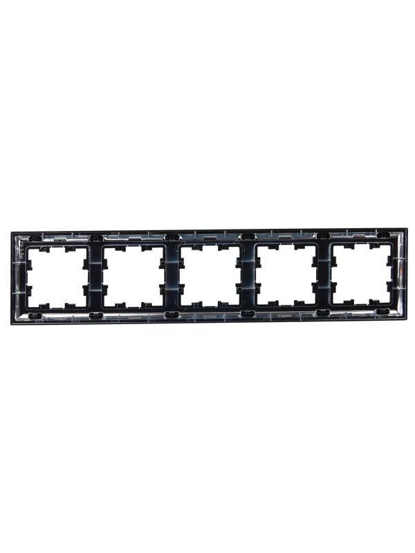 Рамка 5-м BRITE РУ-5-Бр хром/черн. IEK BR-M52-12-2-K23