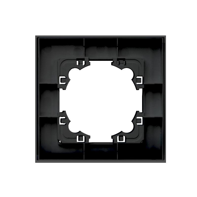 Рамка 1-м Афина стеклянная графит UNIVersal 2254