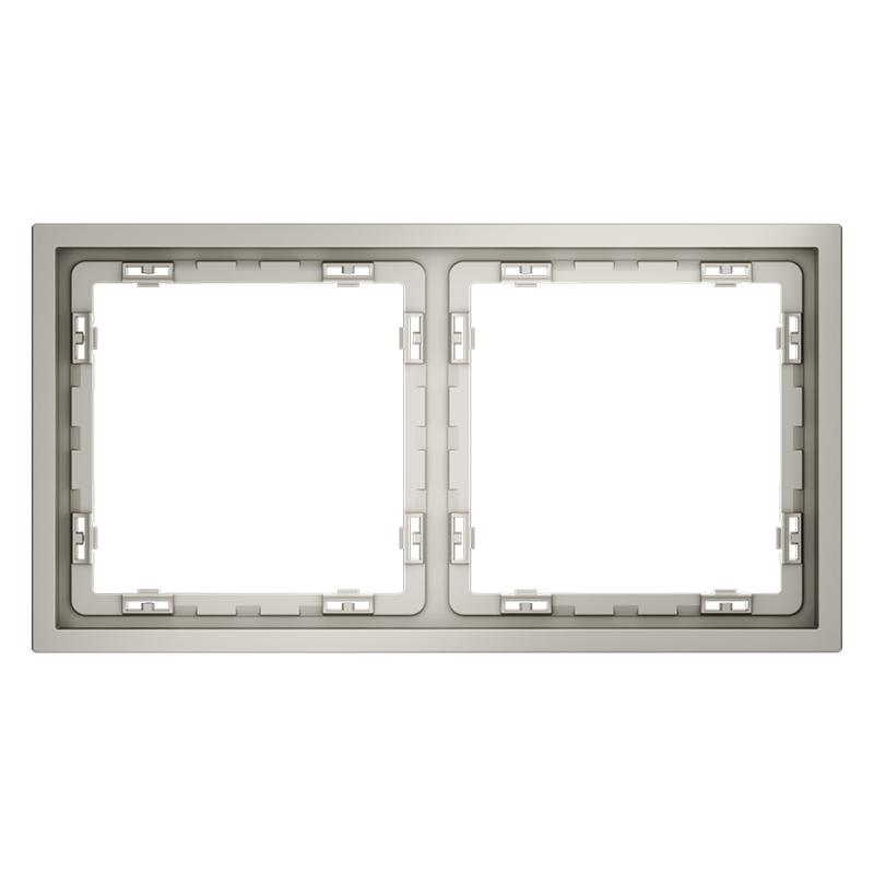 Рамка 2-м S70 пластик. кашемир Voltum VLS100203