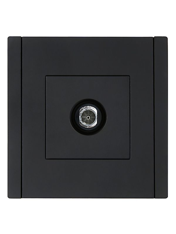 Розетка TV оконечная FORTE&PIANO FP128 черн. IEK FP-A10-O-K02