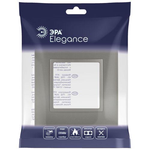 Рамка 1-м Elegance 14-5011-16 Classic для розеток и выключателей титан Эра Б0065823