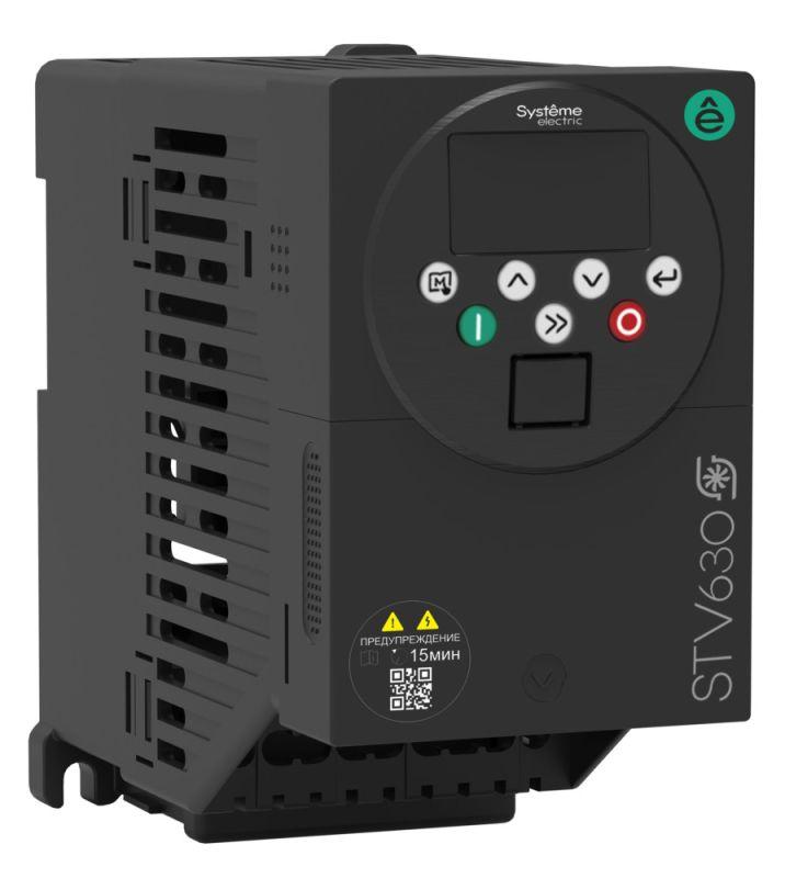 Преобразователь частоты STV630 0.75кВт 220В ЭМС С3 + LED панель оператора SE STV630U07M2