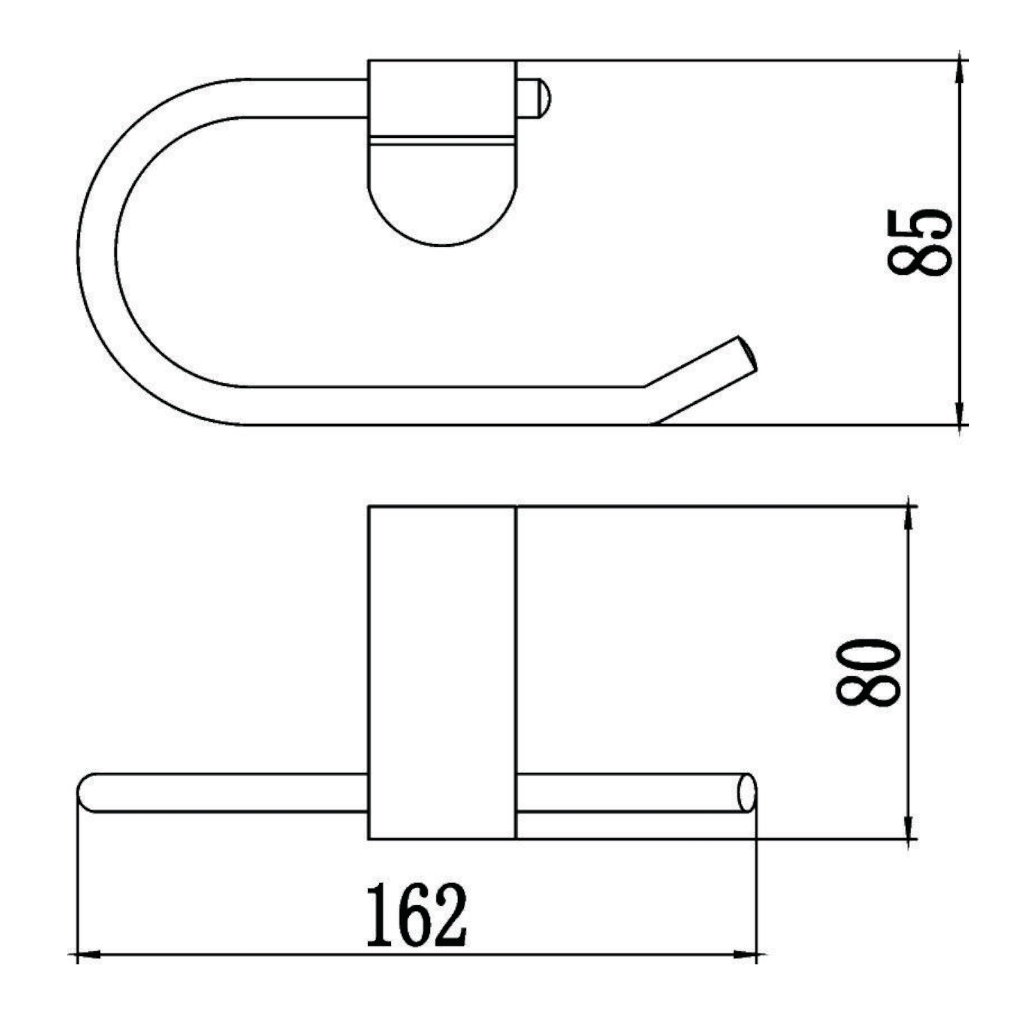 Держатель для туалетной бумаги Savol S-007352, хром