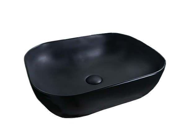 Раковина Gid Bm1302 53348 накладная черная матовая 50x40x14