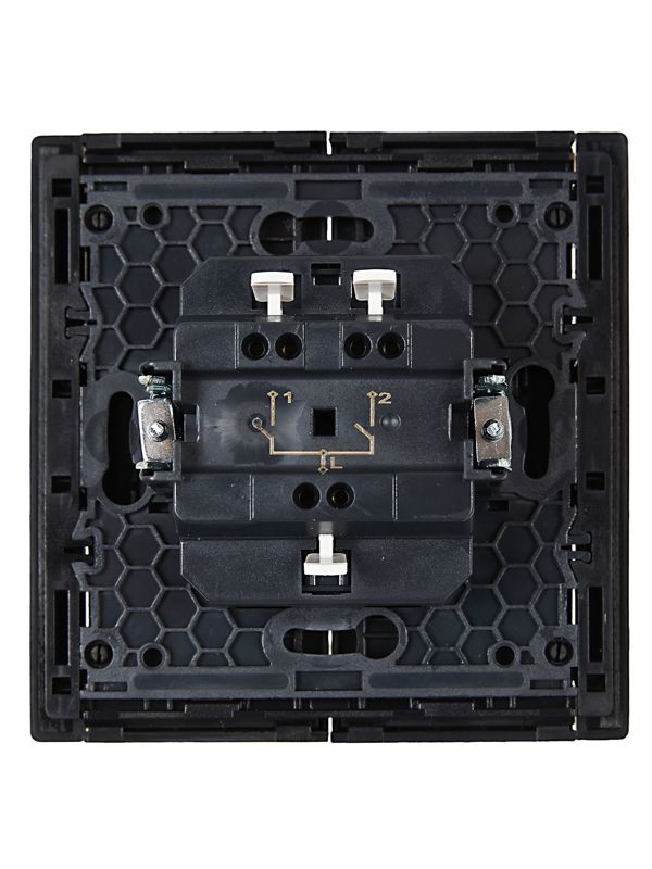 Выключатель 2-кл. СП FORTE&PIANO 10А FP105 черн. IEK FP-V20-0-10-1-K02