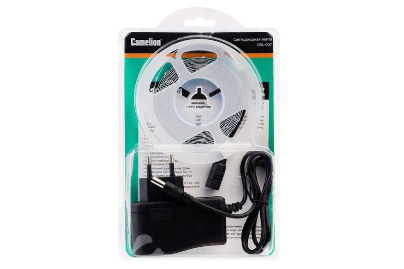 Лента светодиодная DSL-007 2835-60D IP20 3000К (уп.3м) Camelion 15693