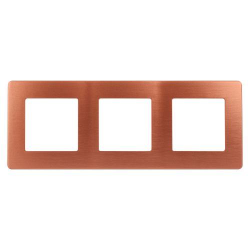 Рамка 3-м 12-5103-14 сатин медь Эра Б0052527