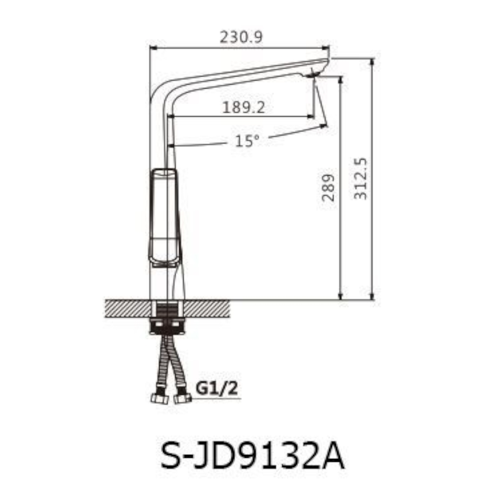 Смеситель для кухни Savol S-JD9132AW, белый