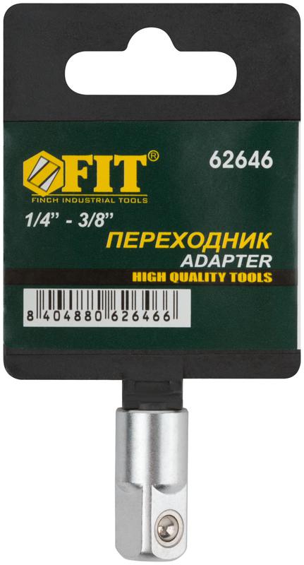 Переходник для воротка CrV профи 3/8дюйм (П)-1/4дюйм (М) FIT 62646
