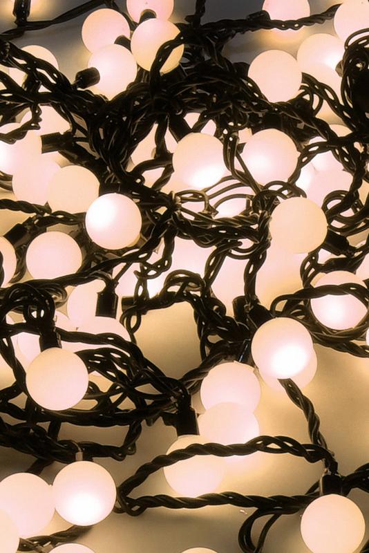 Гирлянда "Шарики" 10м OLDBL070-WW-E 70 тепл. бел. светодиодов соединяемая до 3шт уличная SHLights 4690601049674