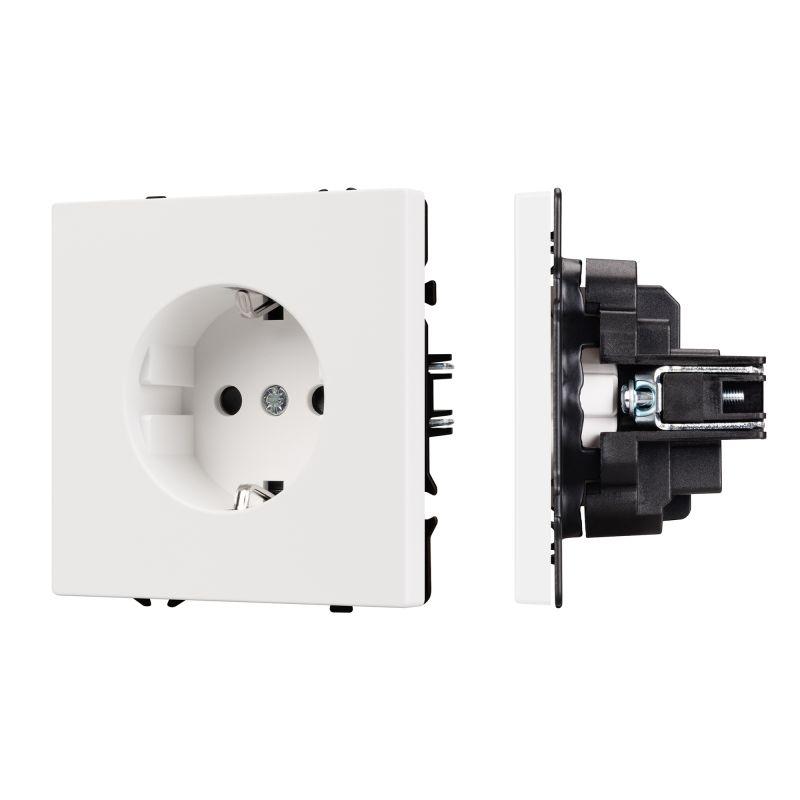 Механизм электрической розетки SCT-NOBE-MEU1-SFPL-WH 230В 16А Arlight 054276