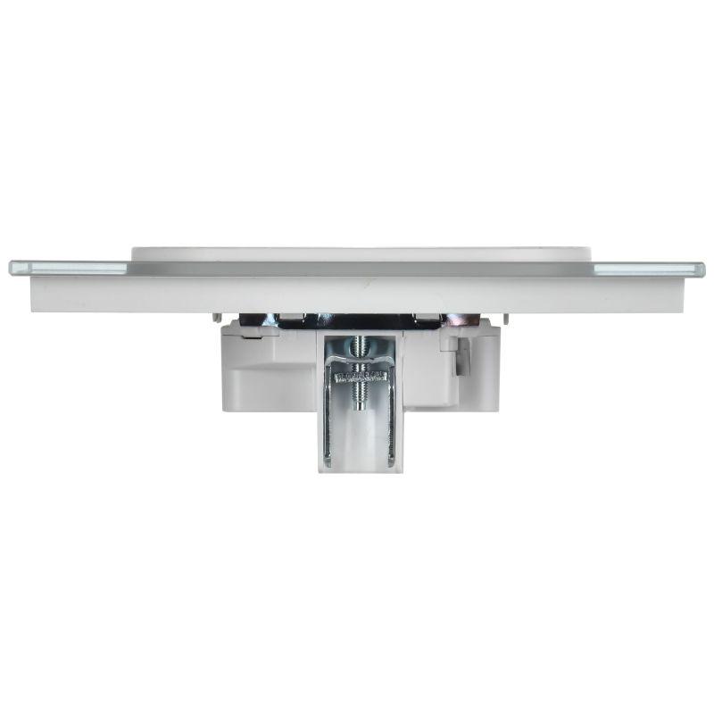 Розетка 2-м SKANDY 10А без заземл. без защ. шторок для плоской вилки SK-R03W арктич. бел. IEK SK-R20-10-K01