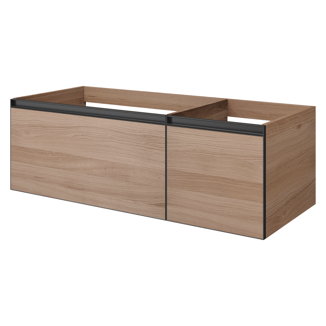 QUATRO 2 120см (80+40) тумба WILLOW профиль ANTHRACITE