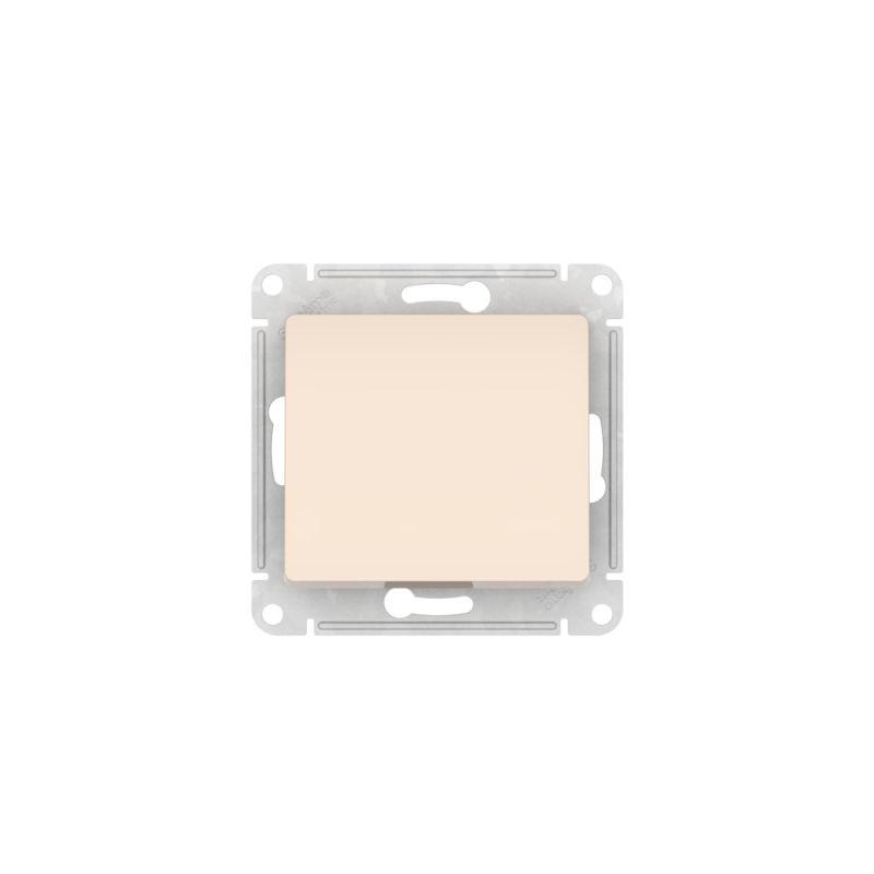 Кнопка нажимная Glossa (сх. 1) 10AX быстрозажим. клем. механизм беж. SE GSL000215S