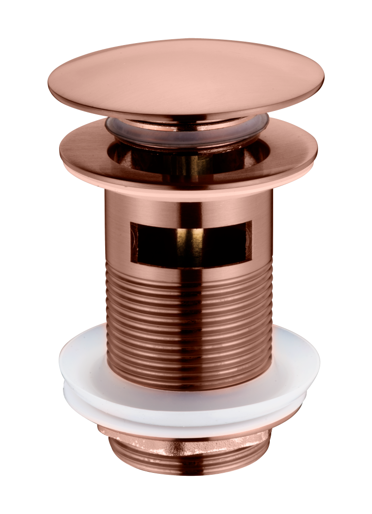 Слив для раковины, автомат(клик-клак) BRUSHED BRONZE c переливом