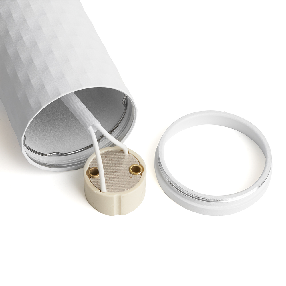 Светильник ДСО GU10 без лампы на подвесе белый