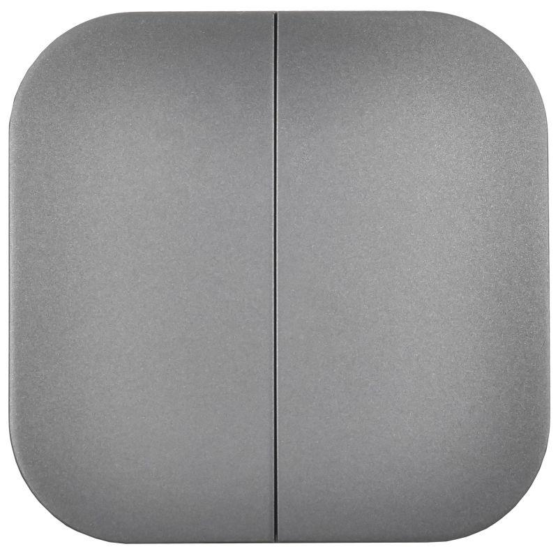 Выключатель 2-кл. ОП GLORY ВС20-2-0-ХСм 10А сталь матов. IEK EVH20-K46M-10