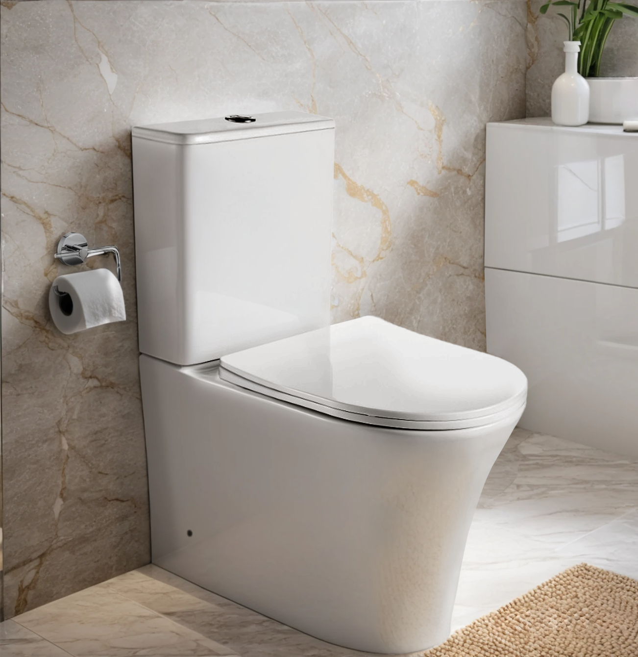 Унитаз ADIGE напольный безободковый Ceruttispa CT7836 (620х365х820)