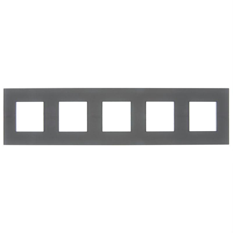 Рамка 5-м SKANDY SK-F25G стекло графит IEK SK-M52-G-K53