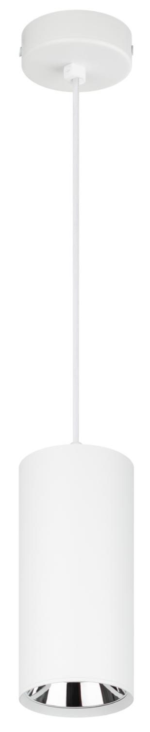 Светильник декоративный подвесной под лампу GX53 алюминий цвет белый+серебро PL12 GX53 WH/SL