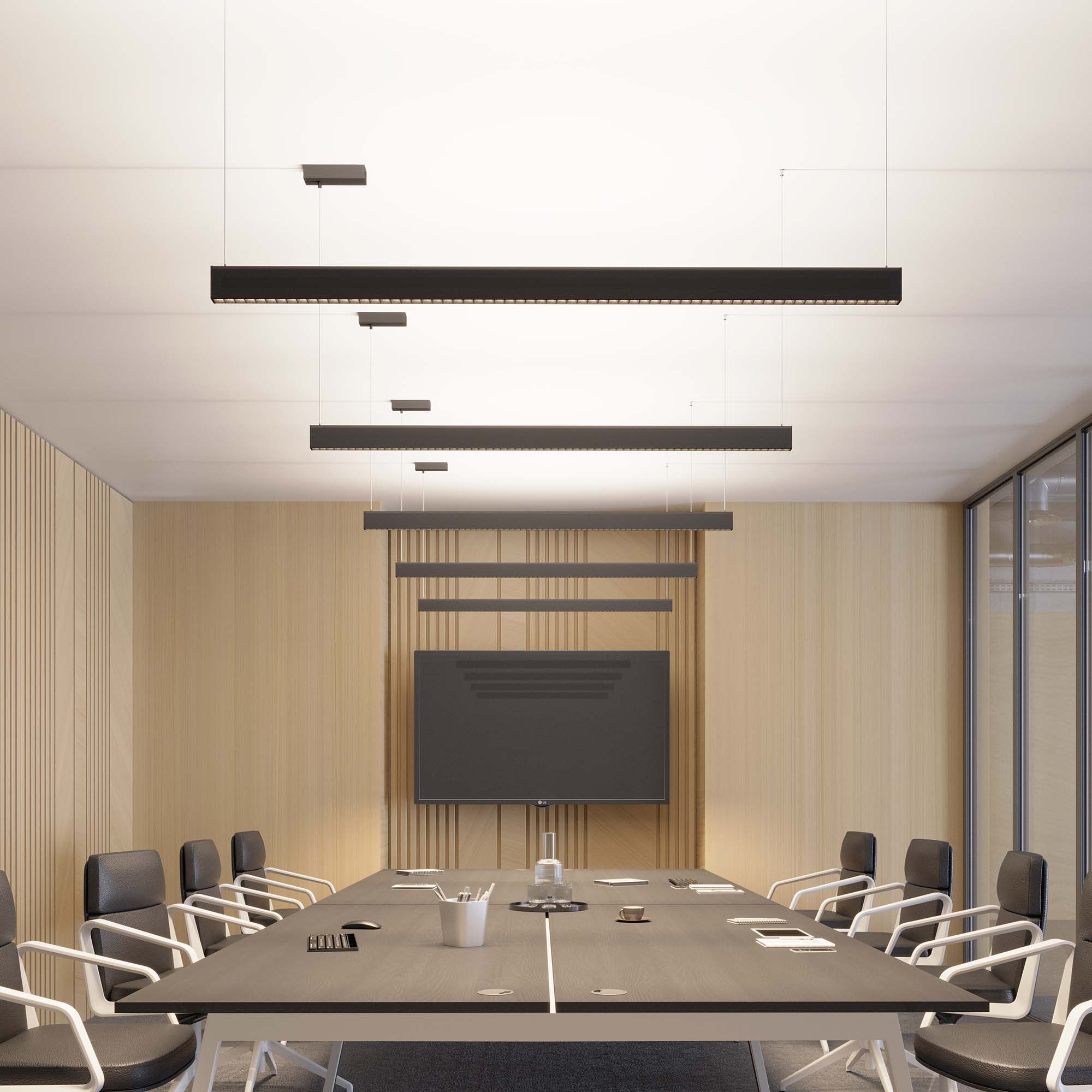 Светильник ALT-LINEAIR-CELL-UPDOWN-S2460-600-24W Warm3000 (BK, 40 deg, 230V) (IP20 металл, 3 года)