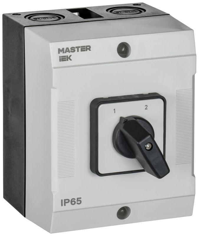 Переключатель кулачковый 16А (сх. 56) в боксе стандартная рукоятка IEK MI-CS20-016-056
