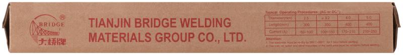 Электрод THJ506Fe "Bridge" (аналог ОК48) для углеродистых и низколегированных сталей 2.5х300мм (коробка 2.5кг) ВRIDGE 81781